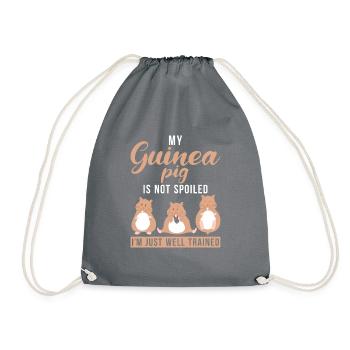 Cadeau de cochon d’Inde mignon - Sac de sport léger - gris - Devant