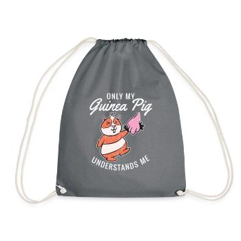 Cadeau mignon cochon d’Inde - Sac de sport léger - gris - Devant