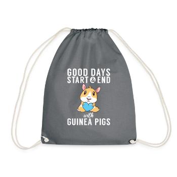 Cadeau de cochon d’Inde mignon - Sac de sport léger - gris - Devant