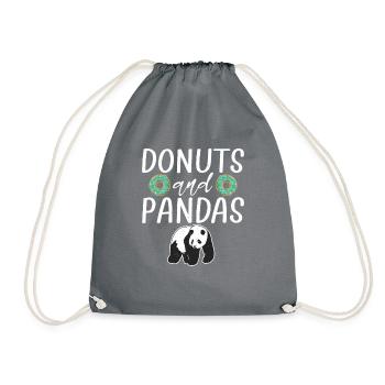 Panda Gifts Panda Lover - Drawstring Bag - grey - Front
