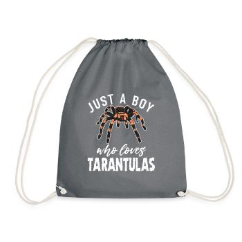 Spider Lover Gifts - Drawstring Bag - grey - Front