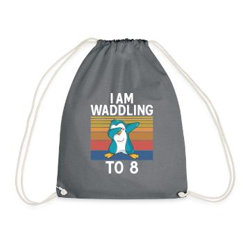 Penguin Lover Penguin Gifts - Drawstring Bag - grey - Front
