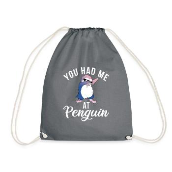 Penguin Lover Penguin Cadeaux - Sac de sport léger - gris - Devant