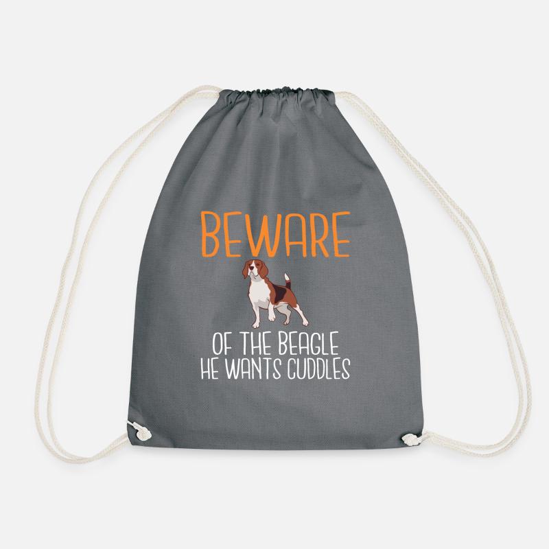 Beagle Geschenk Beagle Besitzer - Turnbeutel - Grau