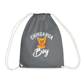 Chihuahua Geschenke Chihuahua Besitzer - Turnbeutel - Grau - Vorne