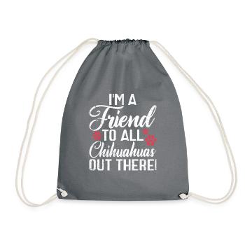 Chihuahua Cadeaux Chihuahua Propriétaire - Sac de sport léger - gris - Devant