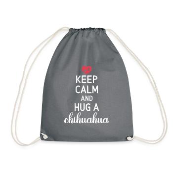 Chihuahua Geschenke Chihuahua Besitzer - Turnbeutel - Grau - Vorne