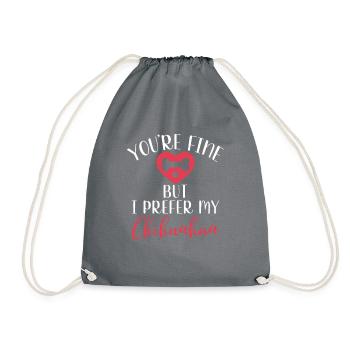 Chihuahua Cadeaux Chihuahua Propriétaire - Sac de sport léger - gris - Devant
