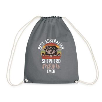 Cadeaux de berger australien - Sac de sport léger - gris - Devant