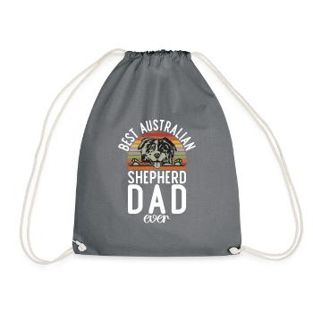 Australian Shepherd Geschenke - Turnbeutel - Grau - Vorne