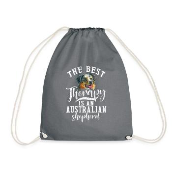 Australian Shepherd Geschenke - Turnbeutel - Grau - Vorne