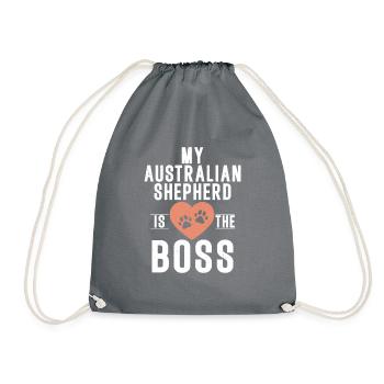 Cadeaux de berger australien - Sac de sport léger - gris - Devant