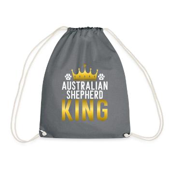 Australian Shepherd Geschenke - Turnbeutel - Grau - Vorne