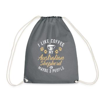 Cadeaux de berger australien - Sac de sport léger - gris - Devant