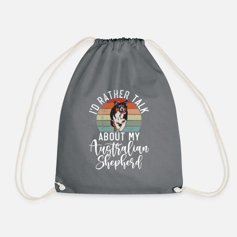 Australian Shepherd Geschenke - Turnbeutel - Grau