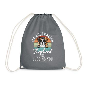 Cadeaux de berger australien - Sac de sport léger - gris - Devant