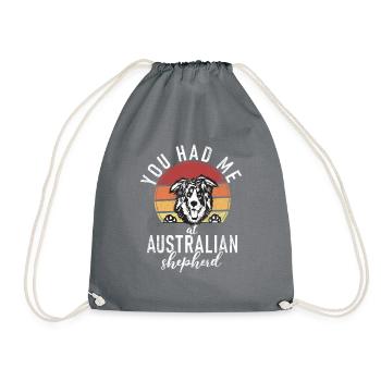 Australian Shepherd Geschenke - Turnbeutel - Grau - Vorne