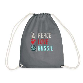Cadeaux de berger australien - Sac de sport léger - gris - Devant
