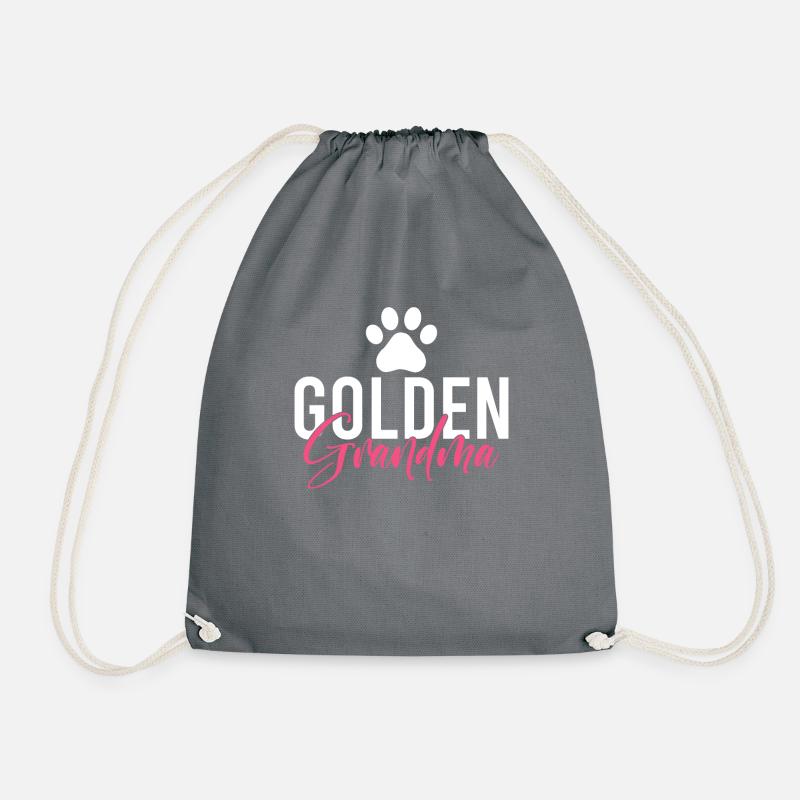 Golden Retriever Geschenke - Turnbeutel - Grau