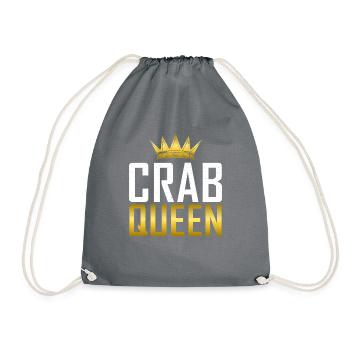 Krabbenliebhaber Geschenke - Turnbeutel - Grau - Vorne