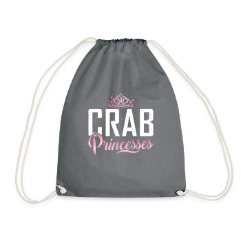 Krabbenliebhaber Geschenke - Turnbeutel - Grau - Vorne