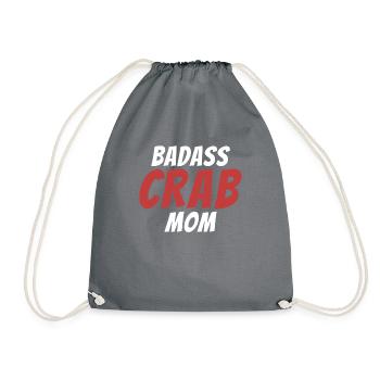 Krabbenliebhaber Geschenke - Turnbeutel - Grau - Vorne