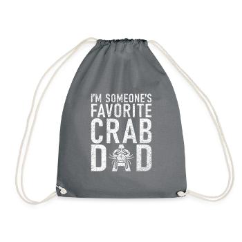 Krabbenliebhaber Geschenke - Turnbeutel - Grau - Vorne