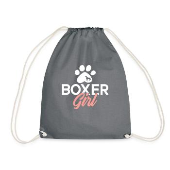 Cadeaux pour chien boxer - Sac de sport léger - gris - Devant
