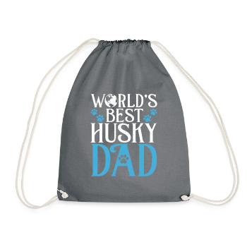 Cadeaux de chien Husky - Sac de sport léger - gris - Devant