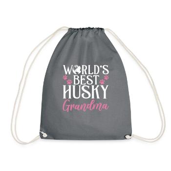 Cadeaux de chien Husky - Sac de sport léger - gris - Devant