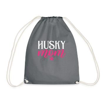 Cadeaux de chien Husky - Sac de sport léger - gris - Devant