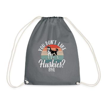 Cadeaux de chien Husky - Sac de sport léger - gris - Devant