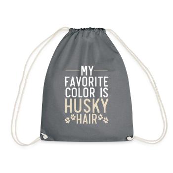 Cadeaux de chien Husky - Sac de sport léger - gris - Devant