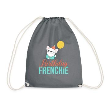 Cadeaux de bouledogue français - Sac de sport léger - gris - Devant