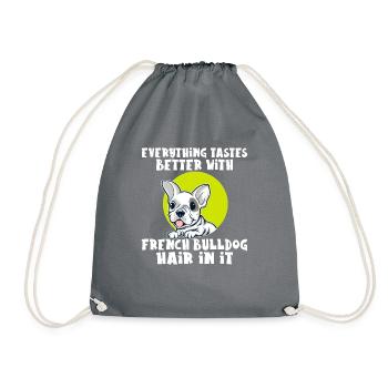 Cadeaux de bouledogue français - Sac de sport léger - gris - Devant
