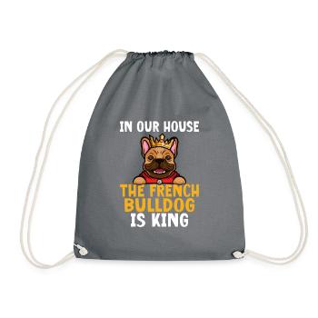 Cadeaux de bouledogue français - Sac de sport léger - gris - Devant