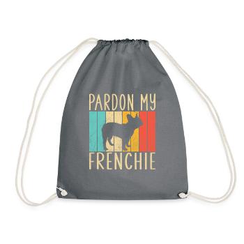 Cadeaux de bouledogue français - Sac de sport léger - gris - Devant