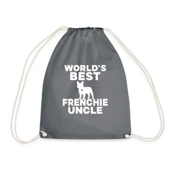 Cadeaux de bouledogue français - Sac de sport léger - gris - Devant