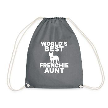Cadeaux de bouledogue français - Sac de sport léger - gris - Devant