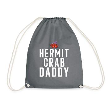 Cadeaux de crabe ermite - Sac de sport léger - gris - Devant