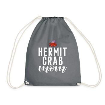 Hermit Crab Gifts - Drawstring Bag - grey - Front