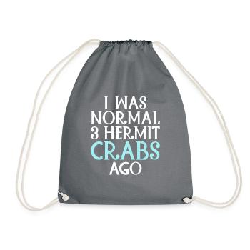 Cadeaux de crabe ermite - Sac de sport léger - gris - Devant