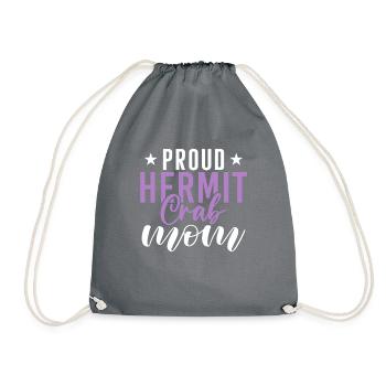 Cadeaux de crabe ermite - Sac de sport léger - gris - Devant