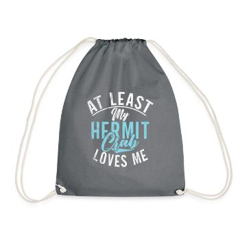 Hermit Crab Gifts - Drawstring Bag - grey - Front