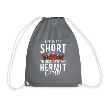 Cadeaux de crabe ermite - Sac de sport léger - gris - Devant