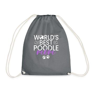 Cadeaux Caniche - Sac de sport léger - gris - Devant