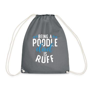 Cadeaux Caniche - Sac de sport léger - gris - Devant