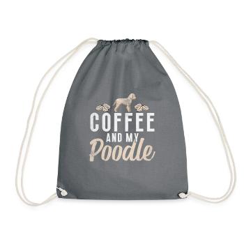 Poodle Gifts - Turnbeutel - Grau - Vorne