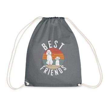 Cadeaux Caniche - Sac de sport léger - gris - Devant