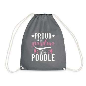 Cadeaux Caniche - Sac de sport léger - gris - Devant